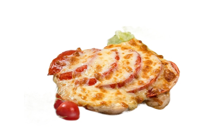 ЗАПЕЧЕННАЯ КУРОЧКА  С ПОМИДОРАМИ